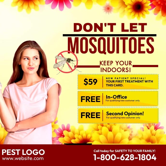 Don`t Let Mosquitoes in your House Wpis na Instagrama template